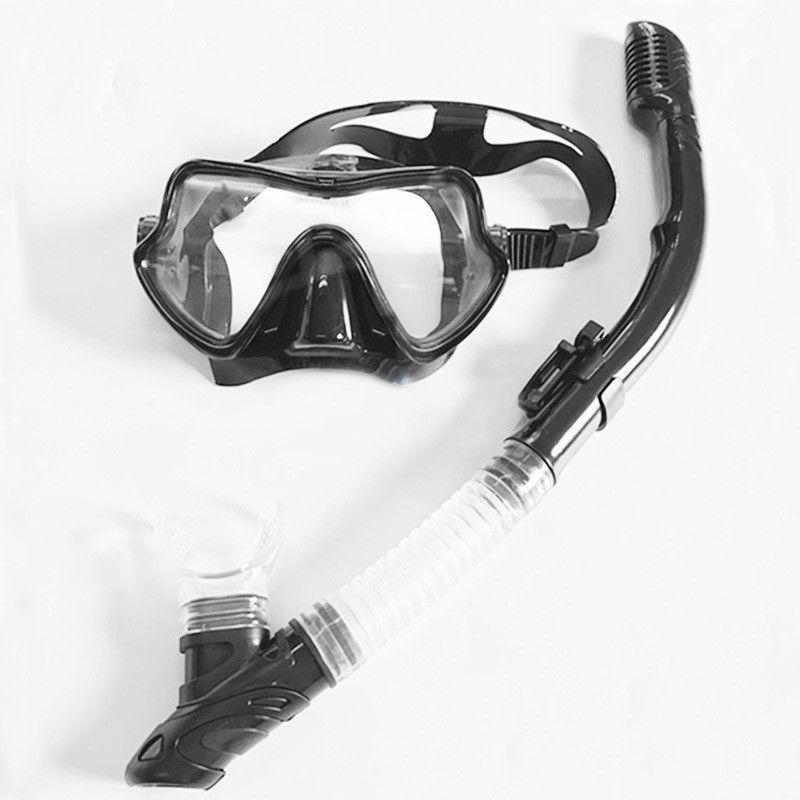 Professional PVC Snorkel Tube and Plastic Frame Mask Set for Underwater Excursions 	Snorkel Mask Set