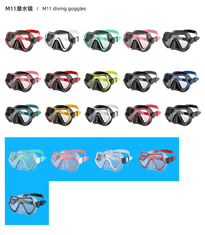 Custom Logo Adult Diving Suit with Classic Diving Mask Set and Liquid Silicone  Snorkel Mask Set