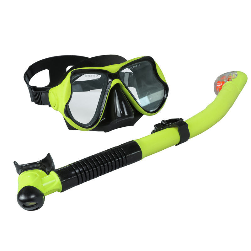 Rubber Oil Base Diving Mask and Full Dry Snorkel Set for Adults Underwater Accessories Snorkel Mask Set