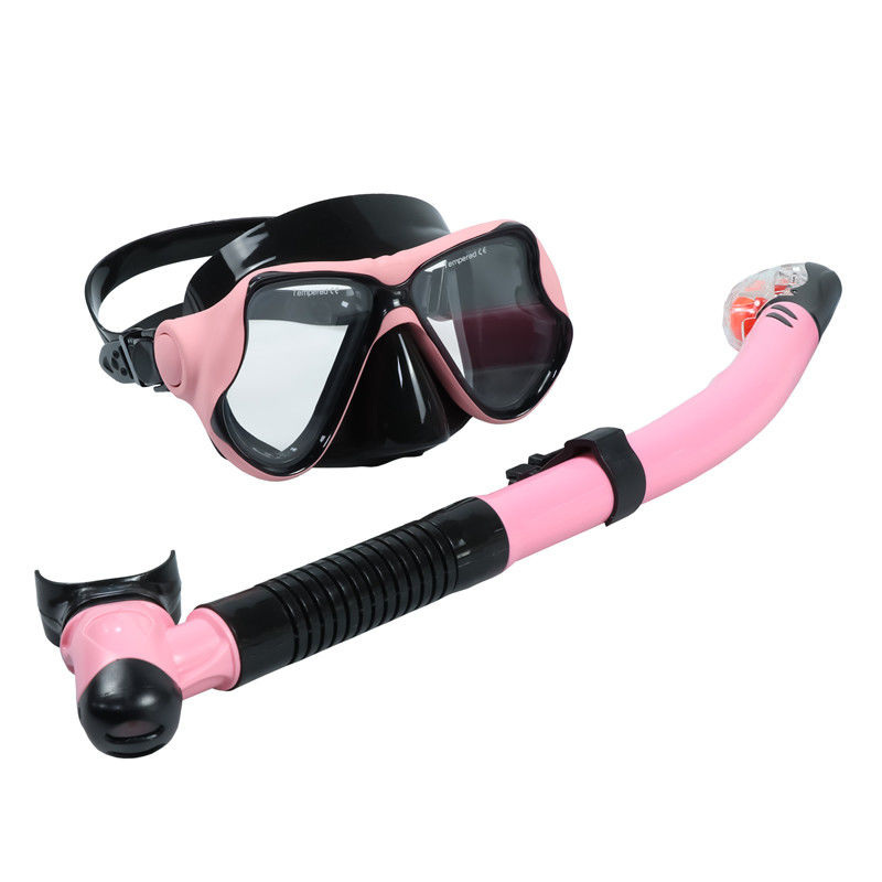 Rubber Oil Base Diving Mask and Full Dry Snorkel Set for Adults Underwater Accessories Snorkel Mask Set