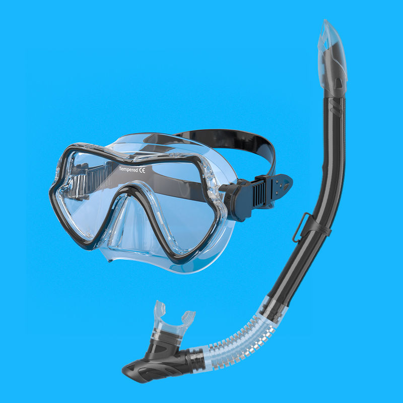 Silicone Skirt Ladies Snorkel Set Dry Top Diving Mask Set Scuba Diving Equipment